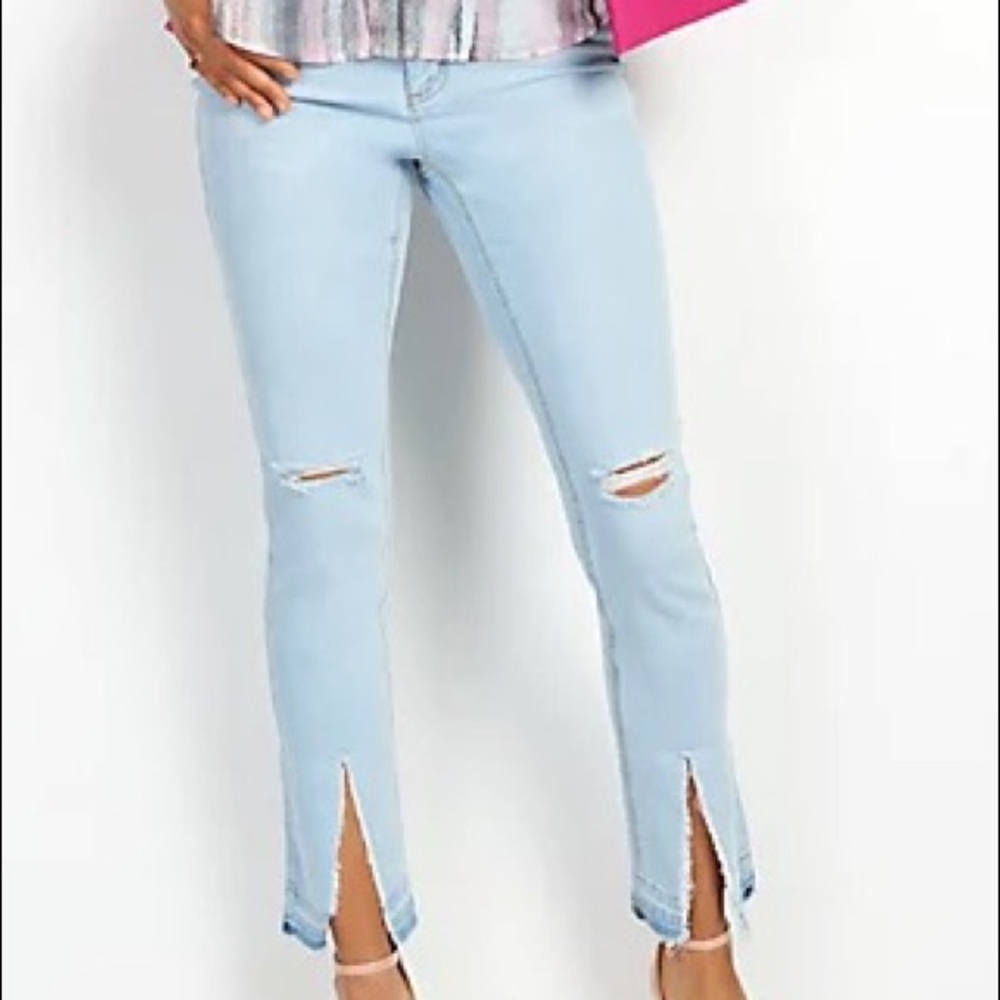 Peace Love World Light Wash Distressed Jean